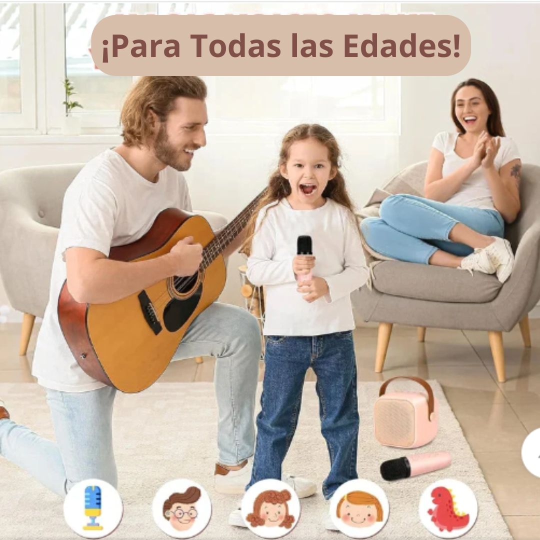 Set de Karaoke Portátil para Niños y Adultos