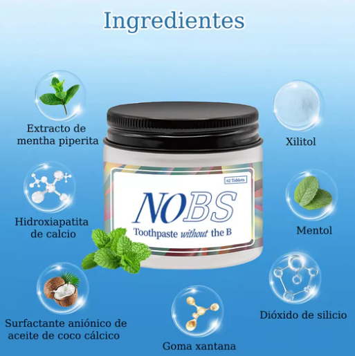 NOBS - PASTA DENTAL EN TABLETAS