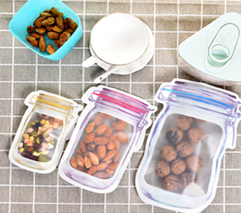 Set Bolsas Reutilizables con Cierre Hermético para Almacenamiento de Alimentos