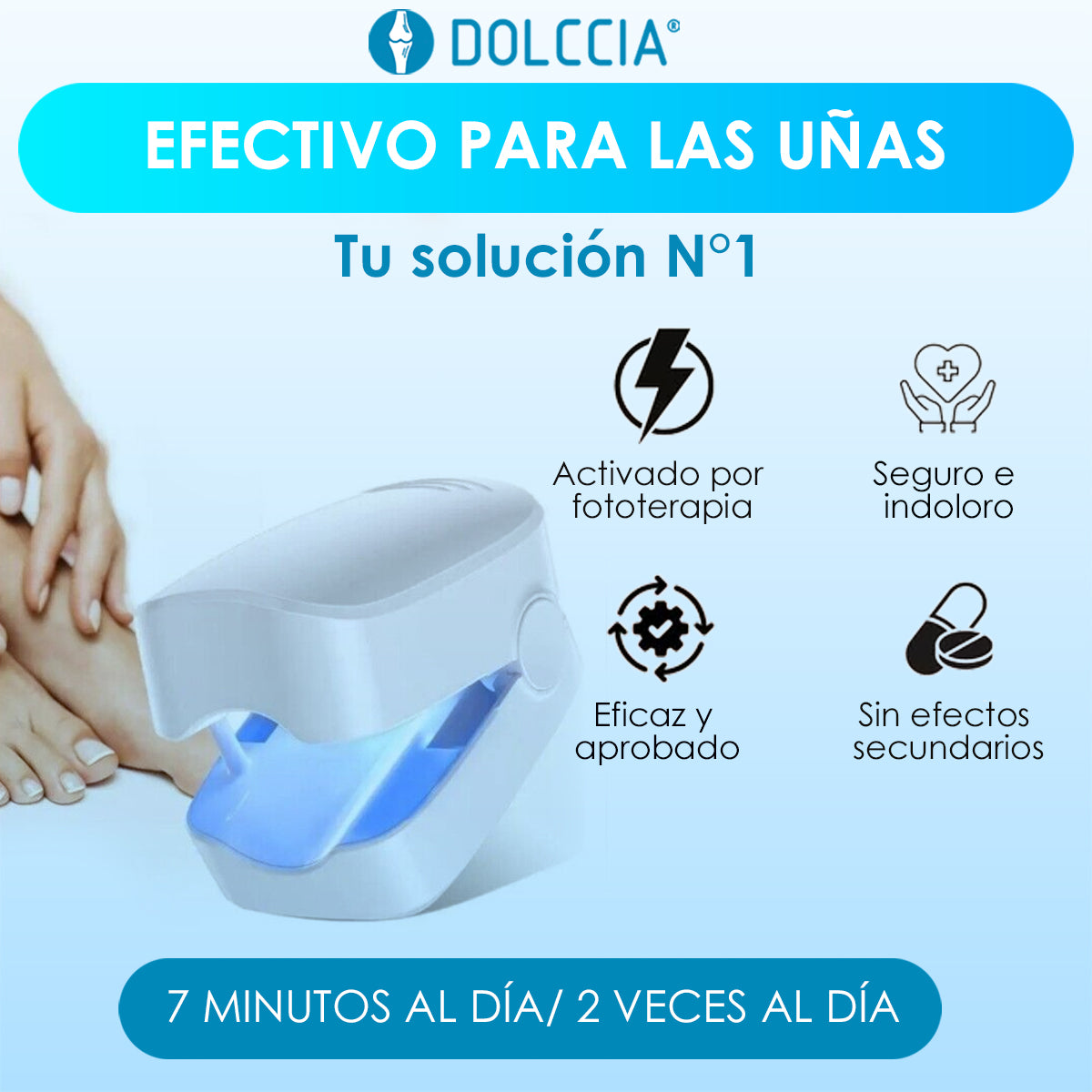 Laser para Uñas con Luz UV Dermolaser