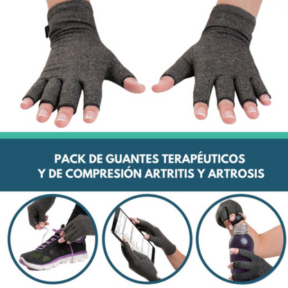 Guantes de Compresión para Artritis, Artrosis, Tendinitis y Túnel Carpiano