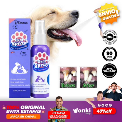 Spray Bucal para Mascotas PetDent
