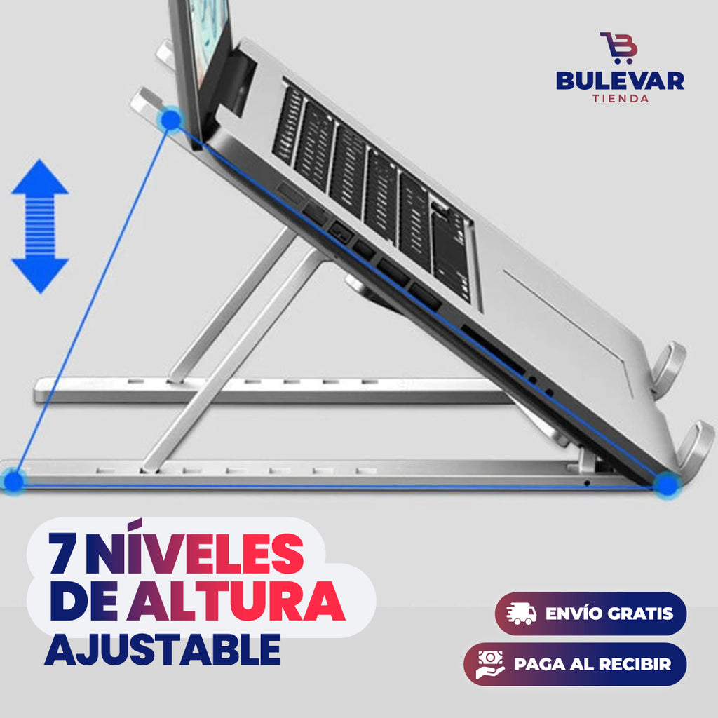 SOPORTE PLEGABLE PARA LAPTOP DE ALUMINIO