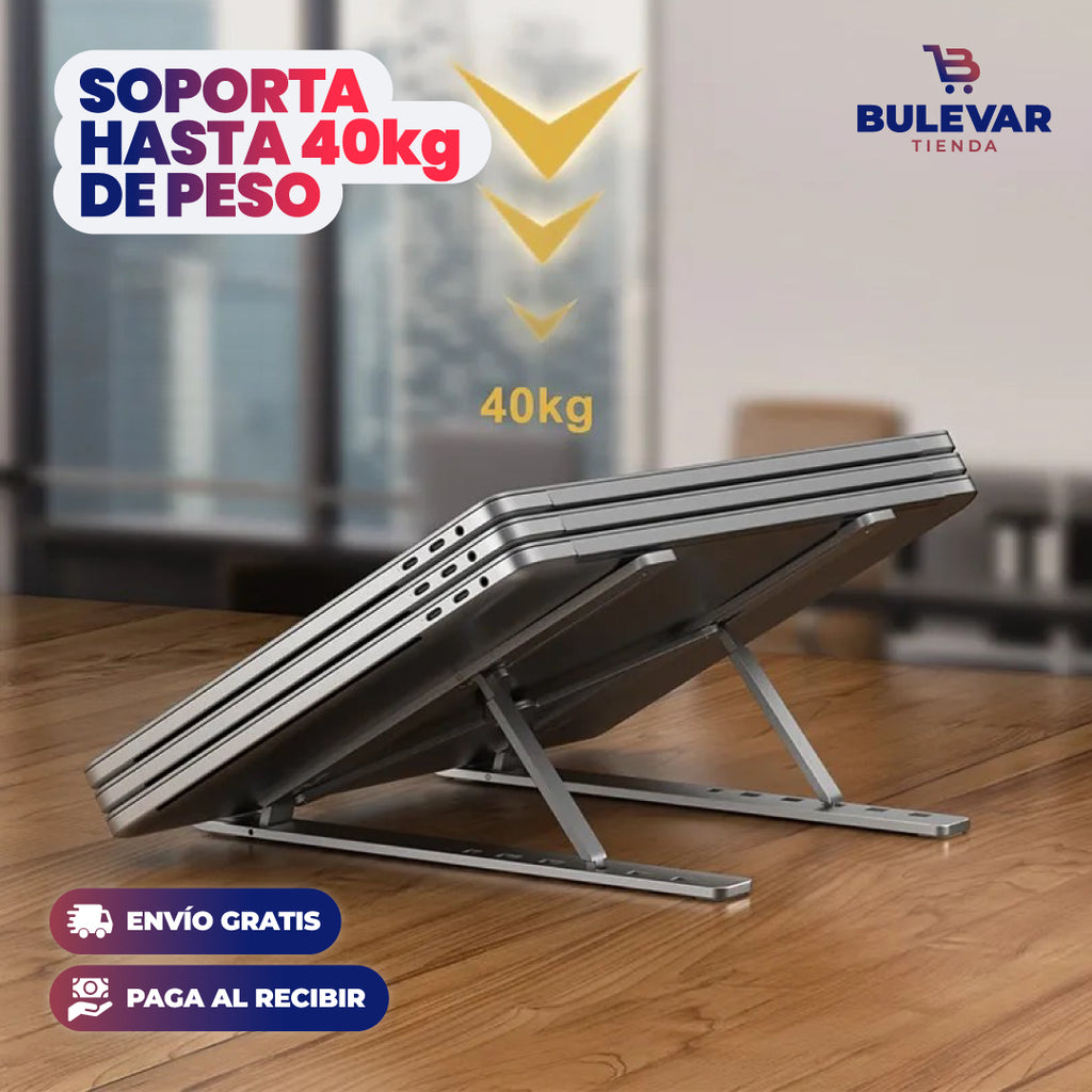 SOPORTE PLEGABLE PARA LAPTOP DE ALUMINIO