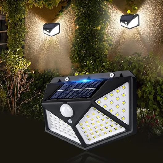 Lámpara Solar LED con Sensor de Movimiento 2x1