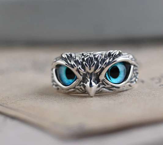 Anillo Búho de la Prosperidad y Riqueza™  Ajustable