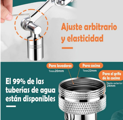 Grifo Giratorio-Ahorrador Universal 1080º