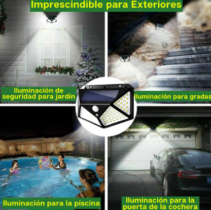 Lámpara Solar LED con Sensor de Movimiento 2X1 Premium