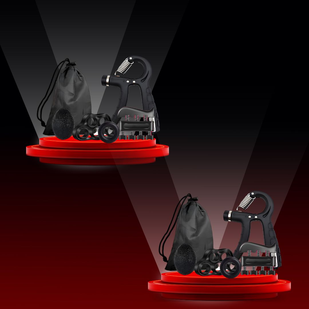 Hand Grip Force Set - Ejercitador de manos 5 en 1 x 2 combos.