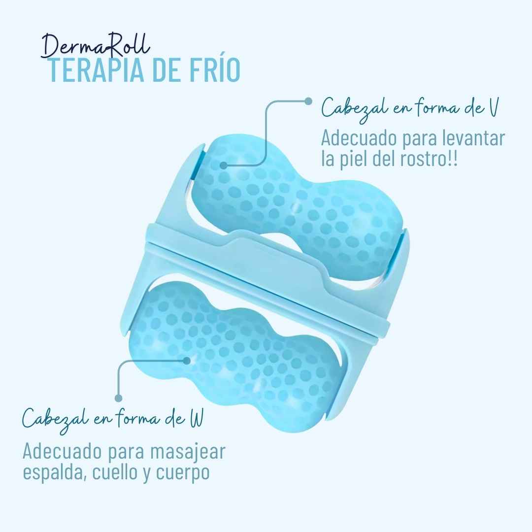 DermaRoll Rodillo de Hielo 2 en 1