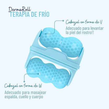 DermaRoll Rodillo de Hielo 2 en 1
