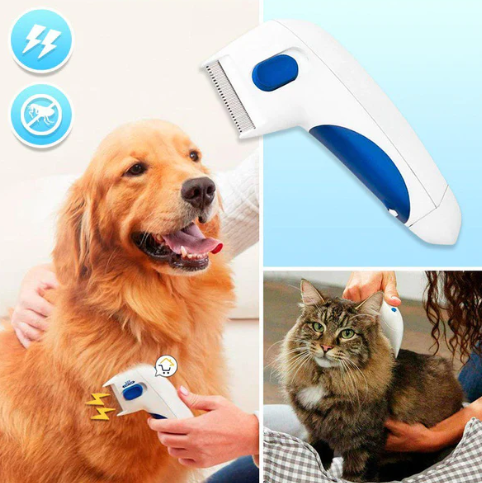Peine Eléctrico Elimina Pulgas y Garrapatas FleaDoctor™