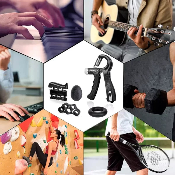 Hand Grip Force Set™ Ejercitadores de manos 5 en 1