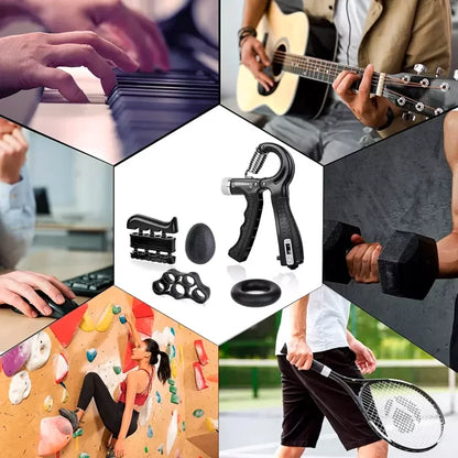 Hand Grip Force Set™ Ejercitadores de manos 5 en 1