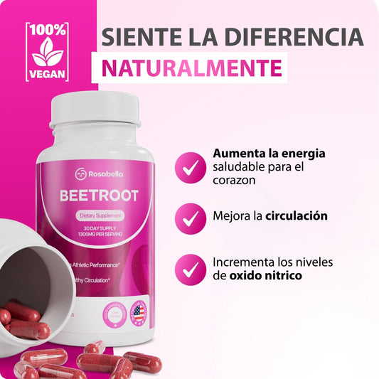 Beetroot Rosabelle 60 Cápsulas Orgánicas