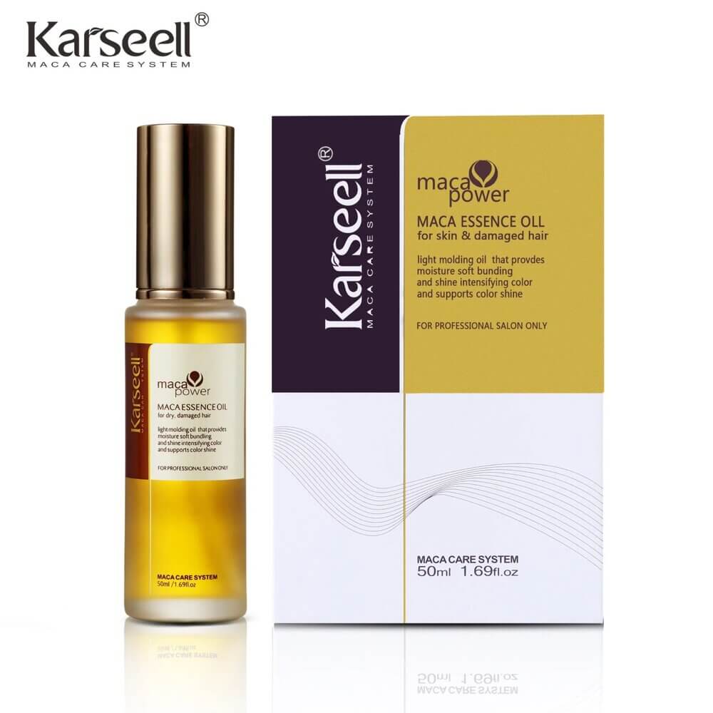 Aceite esencial de maca Karseell para el cuerpo y el cabello dañado